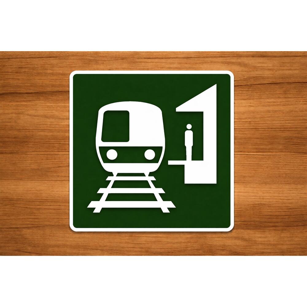 Commuter Train Public Transportation Street Sign Road Traffic Subway Amtrak Rail